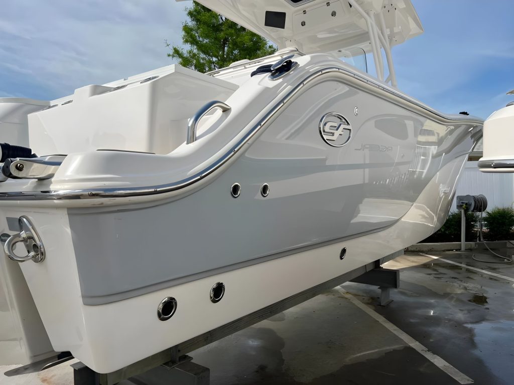 Gelcoat installation at Marker1 Marina, Dunedin Florida