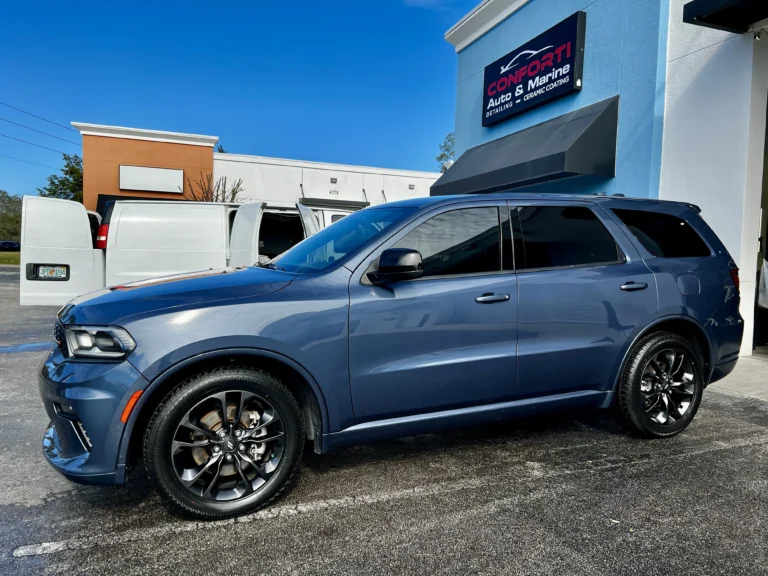 Dodge Durango Ceramic Coating service by Conforti Auto and Marine detailing. Paint Protection Film