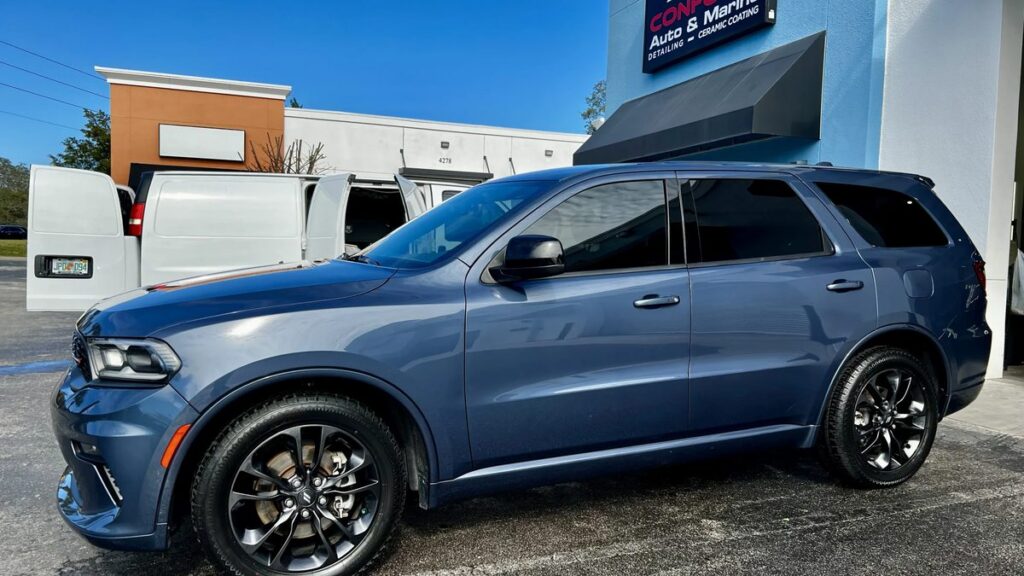 Dodge Durango Ceramic Coating service by Conforti Auto and Marine detailing. Paint Protection Film